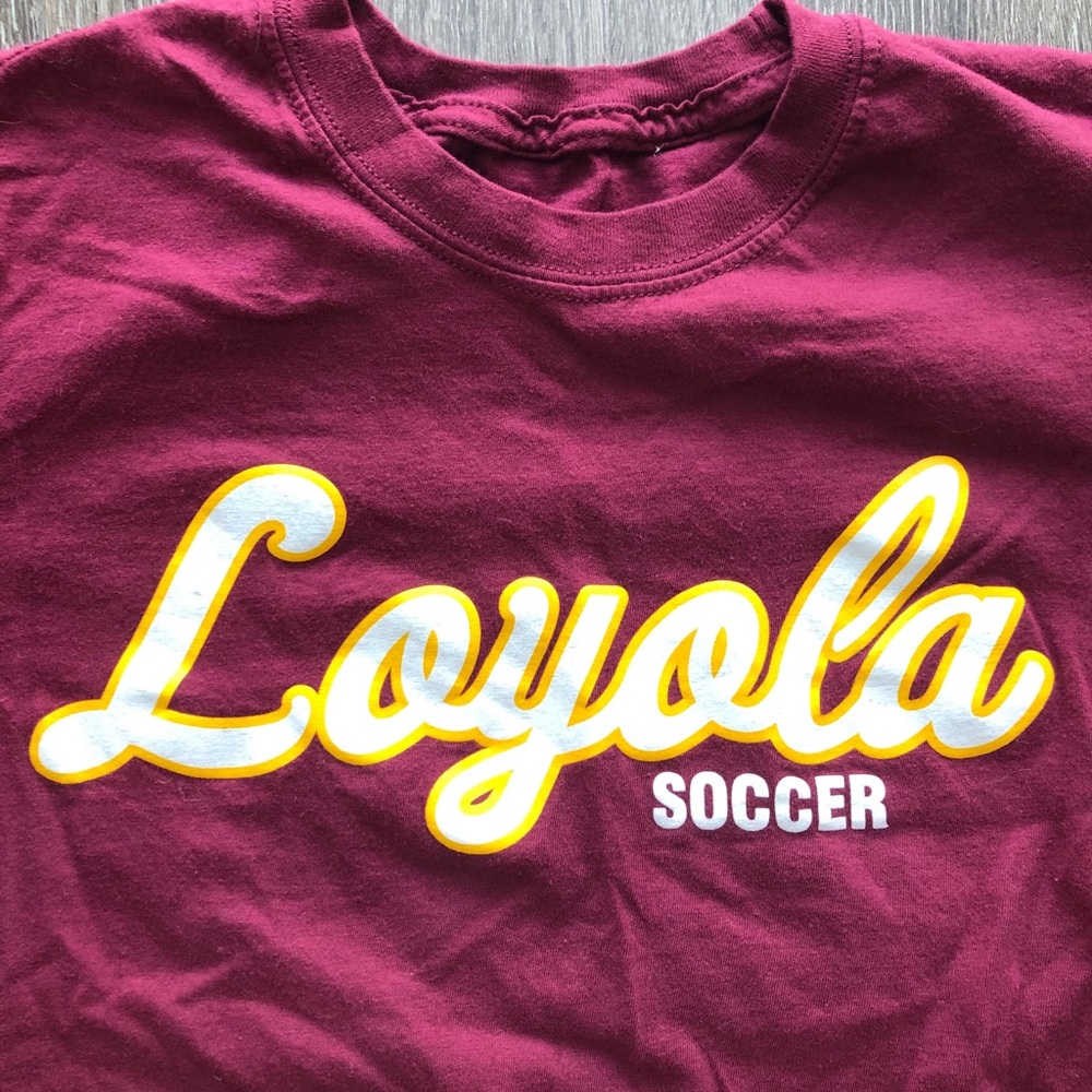 Cute Loyola Chicago Soccer Crop Top - Picture 2 of 2
